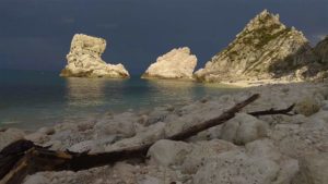 spiaggia delle due sorelle Sirolo Italy