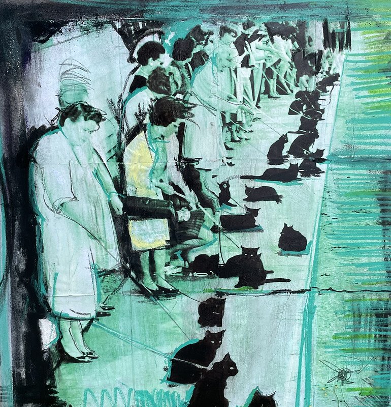 Zara, quadro di Andres Hunger, pittura contemporanea delle Marche